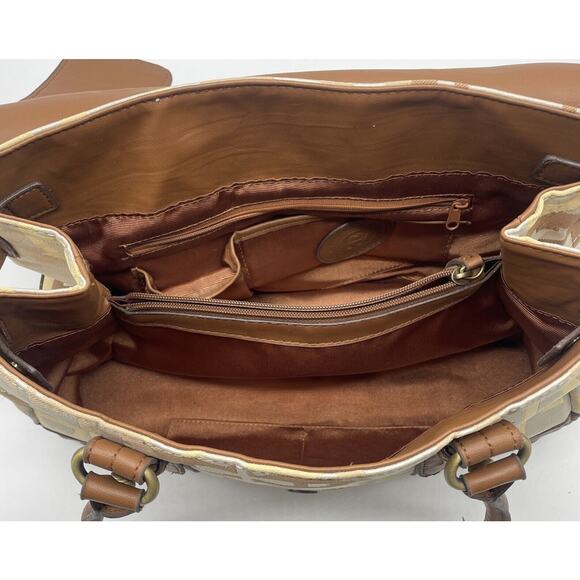 Vintage ETIENNE AIGNER Handbag Tote Logo Canvas *READ - Picture 6 of 8